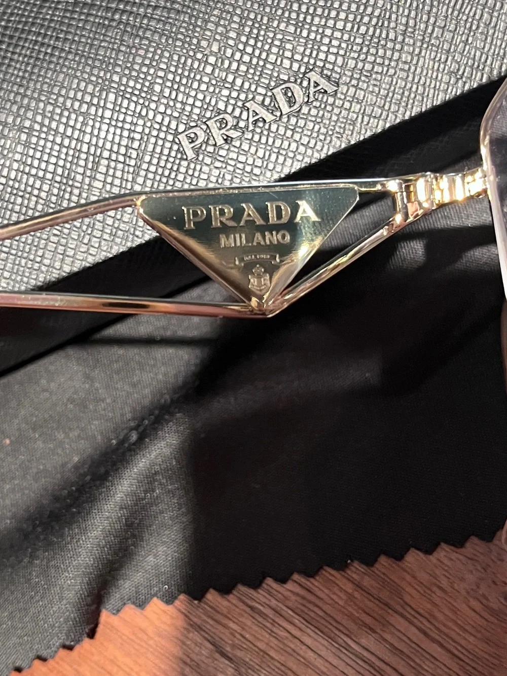 Prada - eyeglass frames - PR 52ZV - pale gold